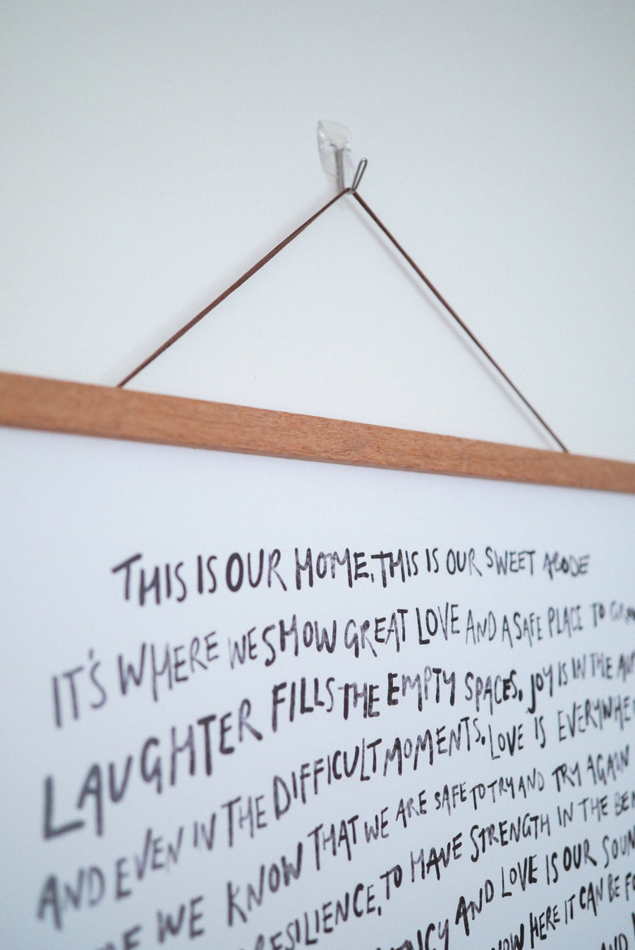 Magnetic Wooden Print Hanger
