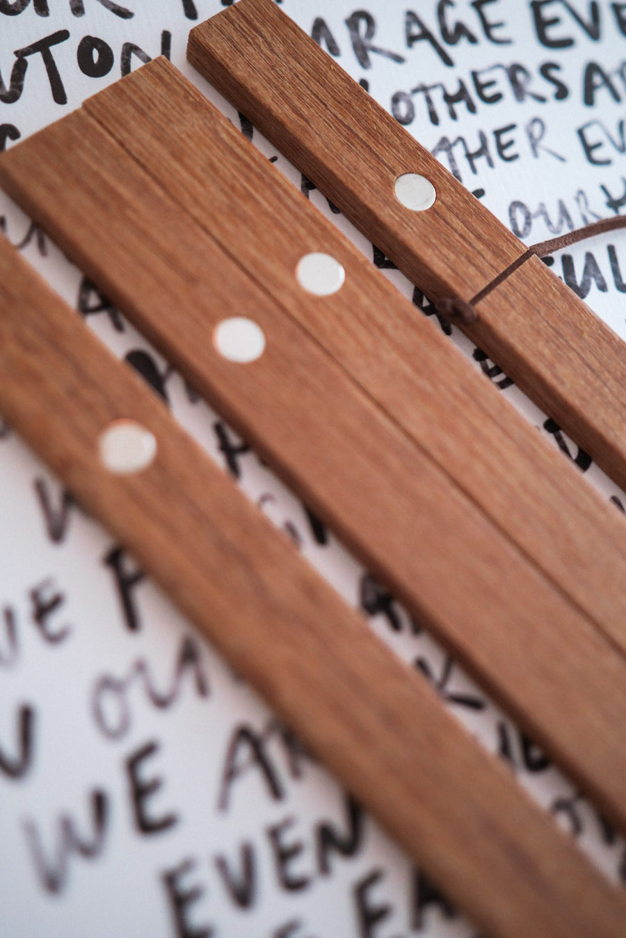 Magnetic Wooden Print Hanger