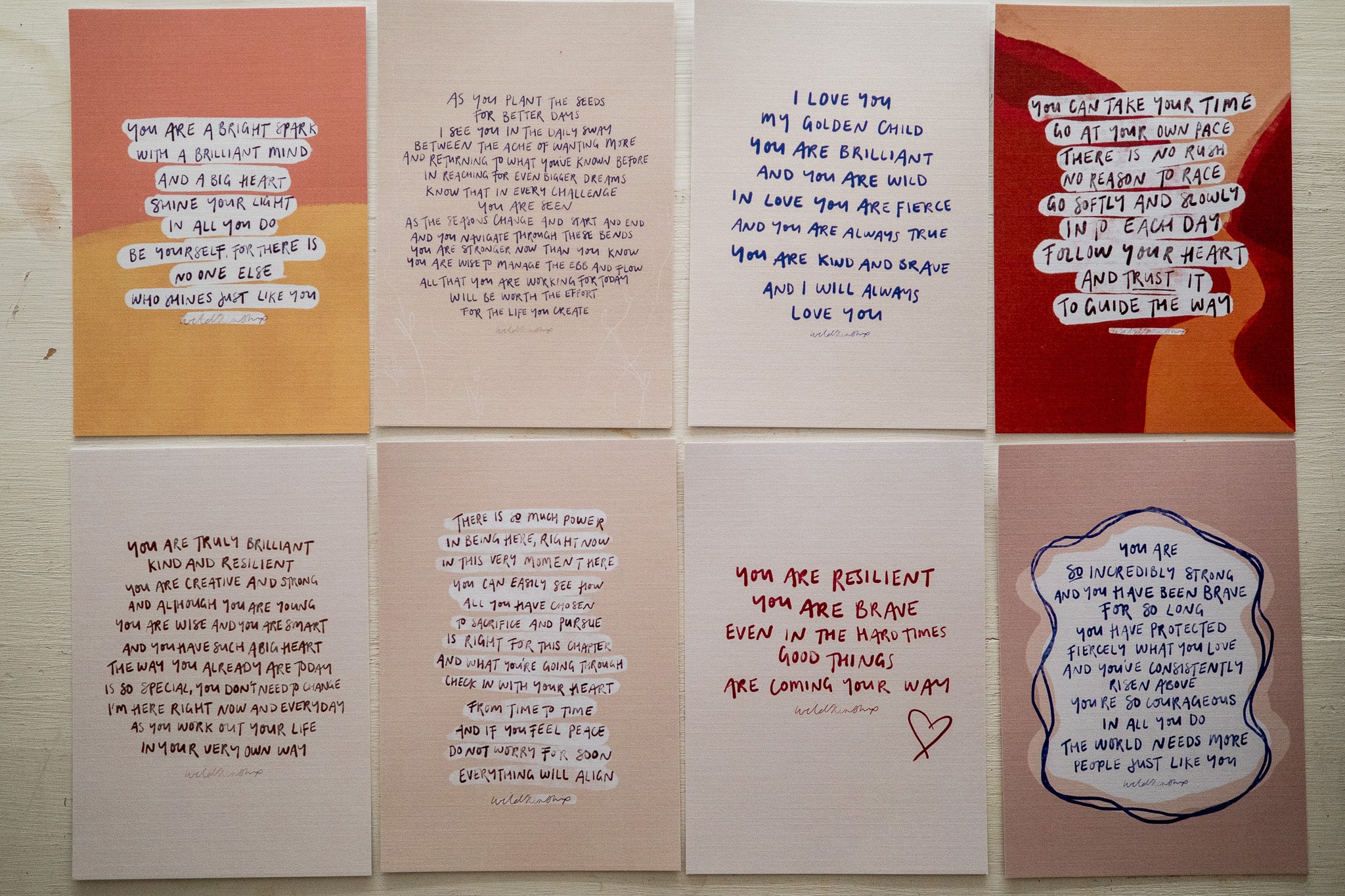 Courage Postcards Vol. 4 (8pk) Theme: Family
