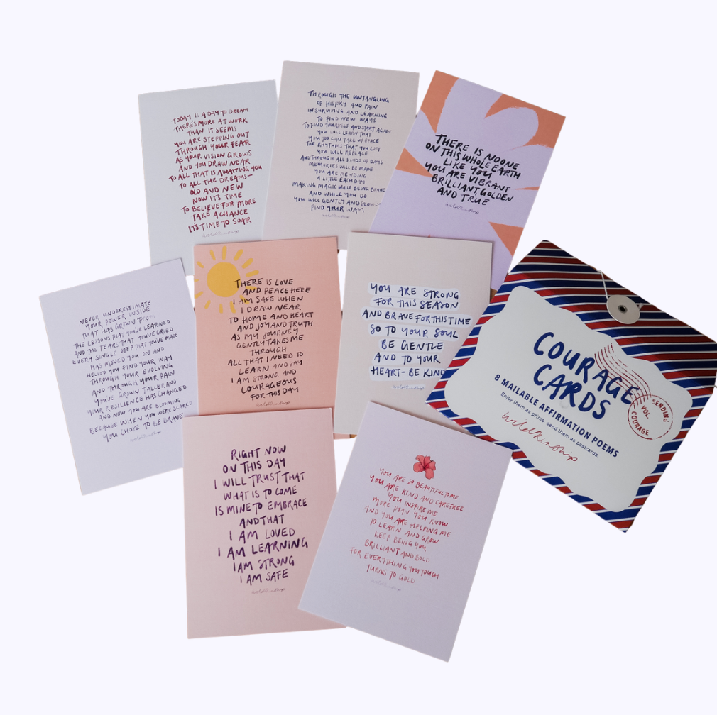 Courage Postcards Vol. 5 (8pk) Theme: Healing & Confidence