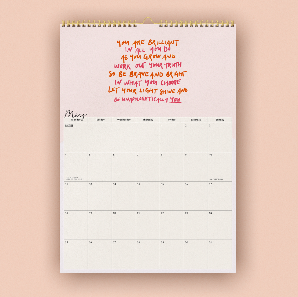 2026 Calendar of Courage