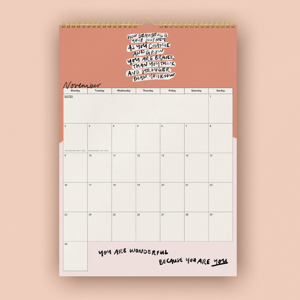 2026 Calendar of Courage