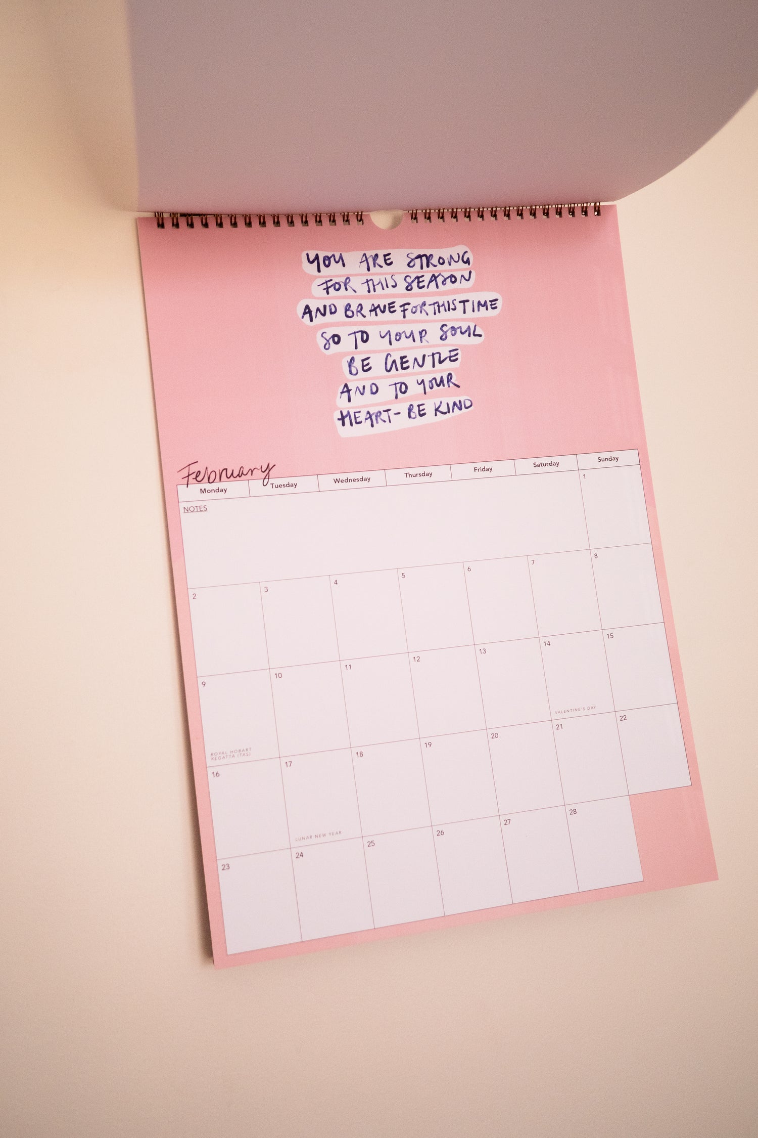 2026 Calendar of Courage