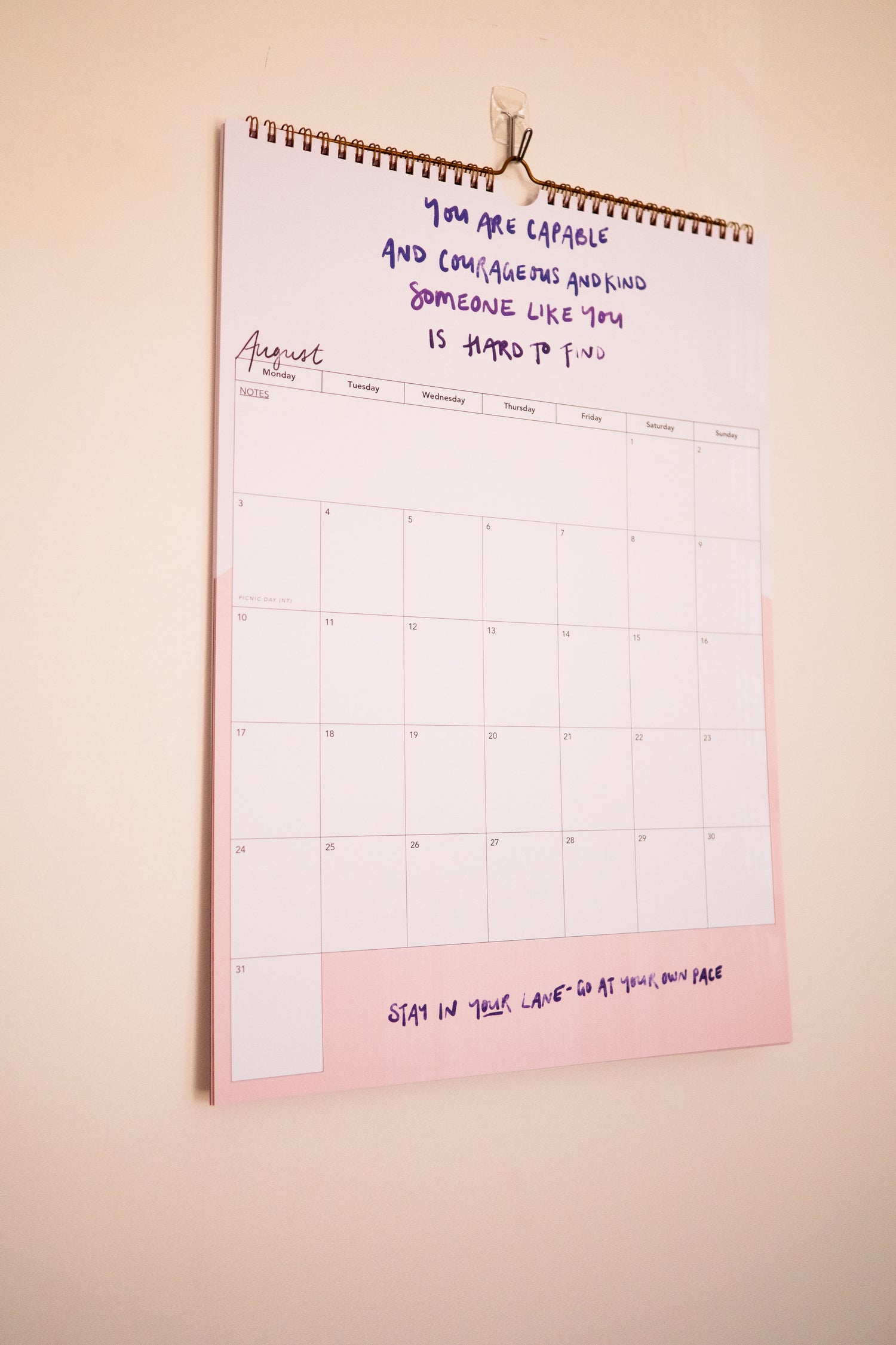 2026 Calendar of Courage