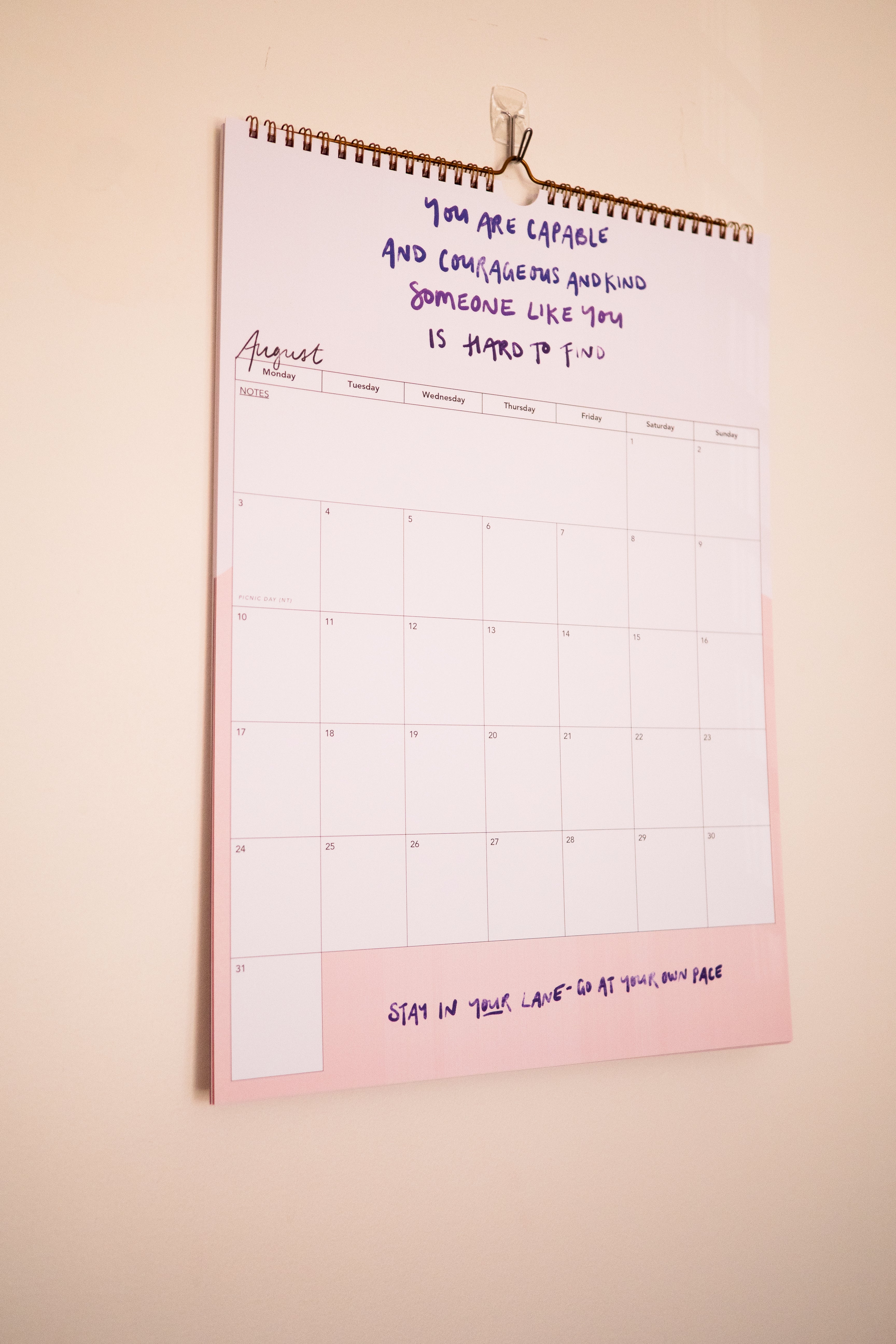 2026 Calendar of Courage