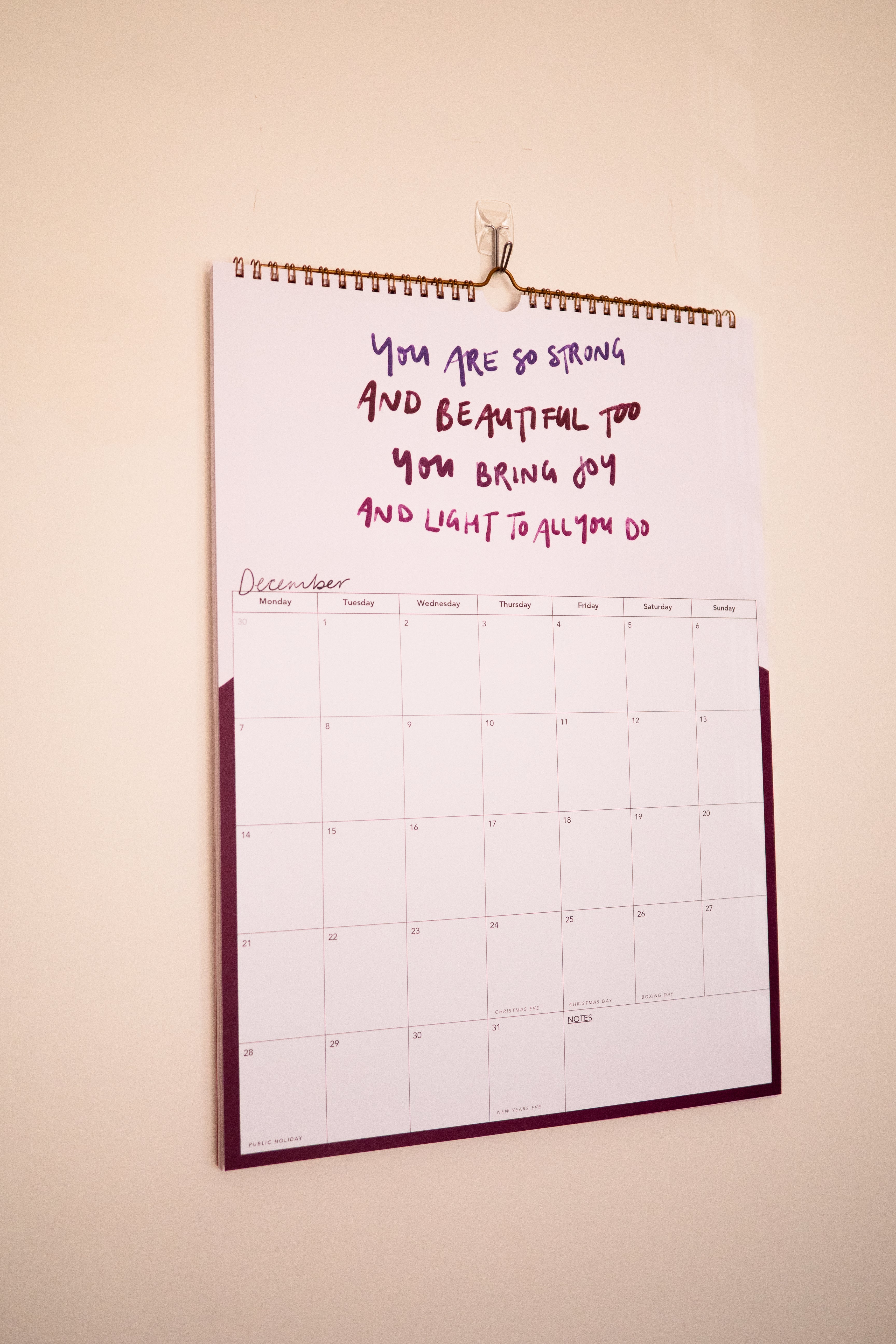 2026 Calendar of Courage