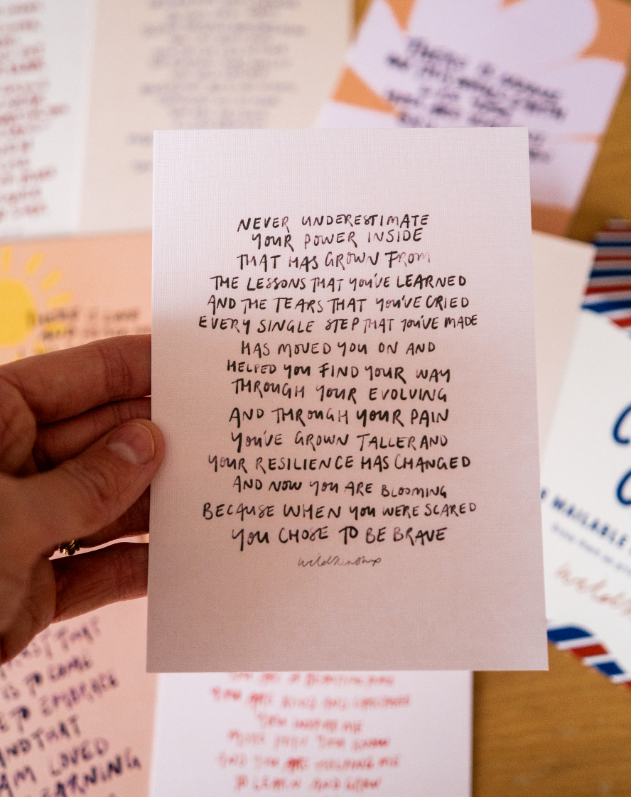 Courage Postcards Vol. 5 (8pk) Theme: Healing &amp; Confidence