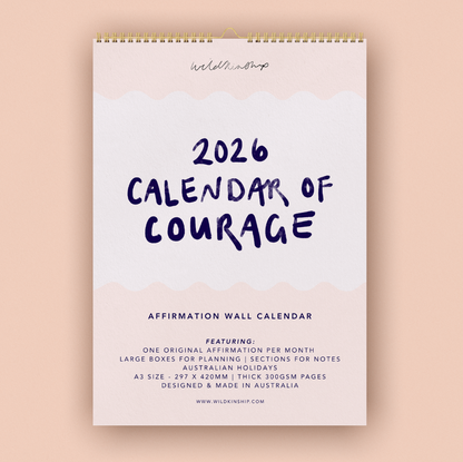 2026 Calendar of Courage