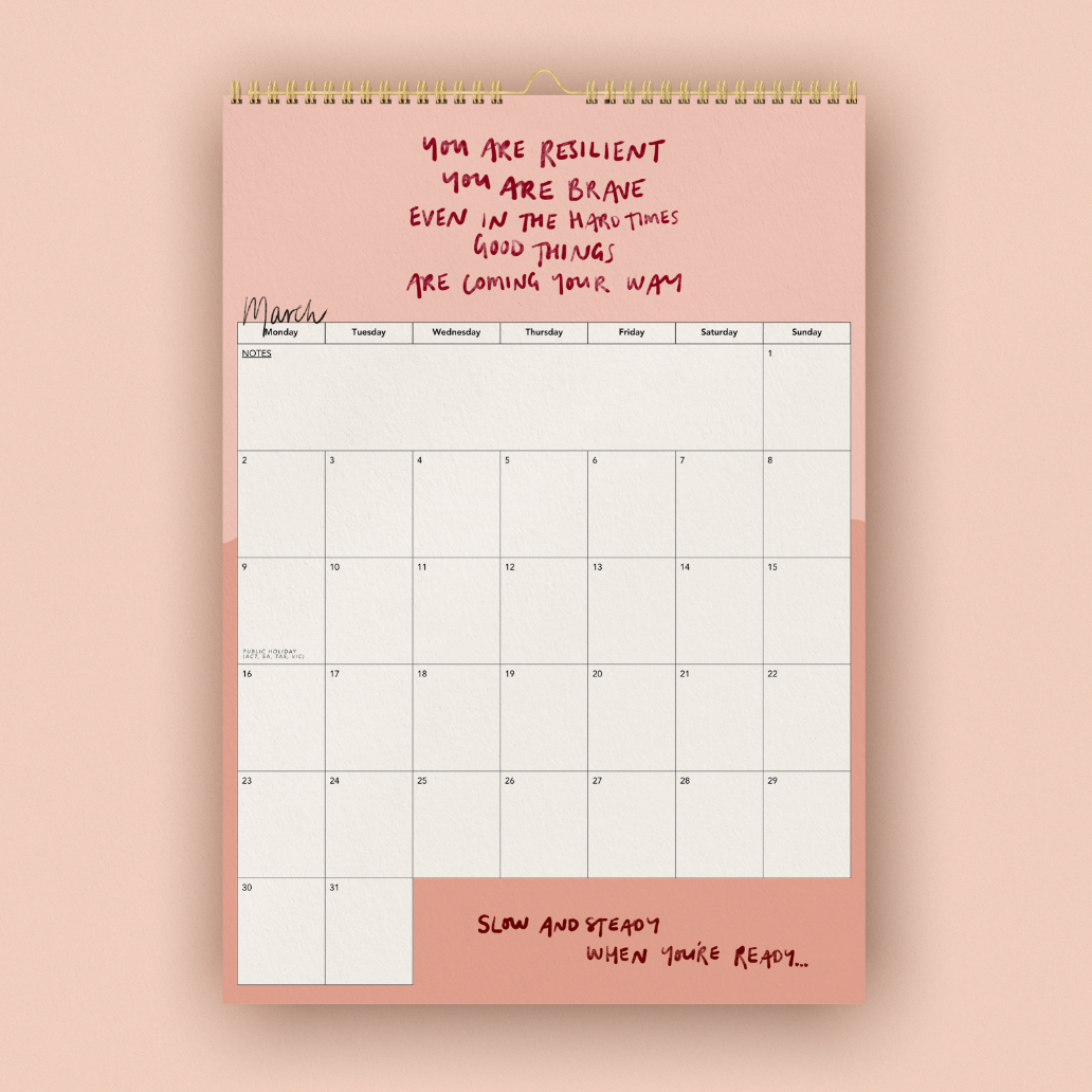 2026 Calendar of Courage