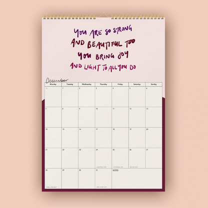 2026 Calendar of Courage